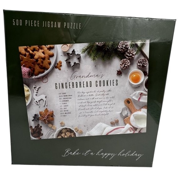 Spoonful Of Comfort Jigsaw Puzzle Grandma's Gingerbread Cookies 500 Pc Christmas - Picture 11 of 12